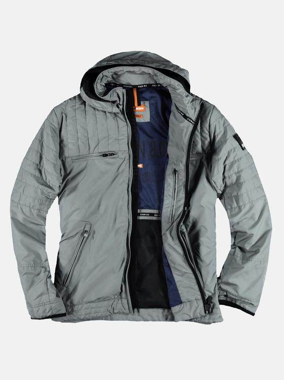 emilio adani Herren Sportive wetterfeste Steppjacke Grau 29043