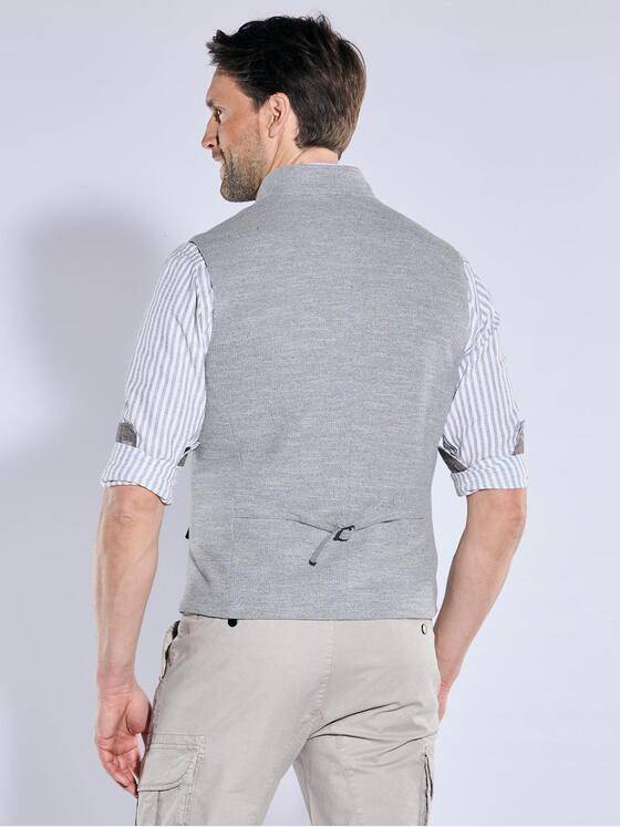 engbers Herren Sakko-Weste slim fit Hellgrau 38248