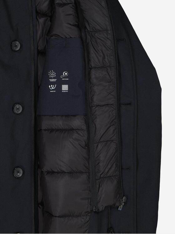 ENGBERS GERMANY Herren Mantel mit Funktionsdetails Saphirblau 37408