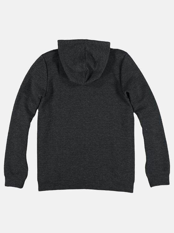 emilio adani Herren Hoodie im stylischen Ripp-Design Anthrazit 29284