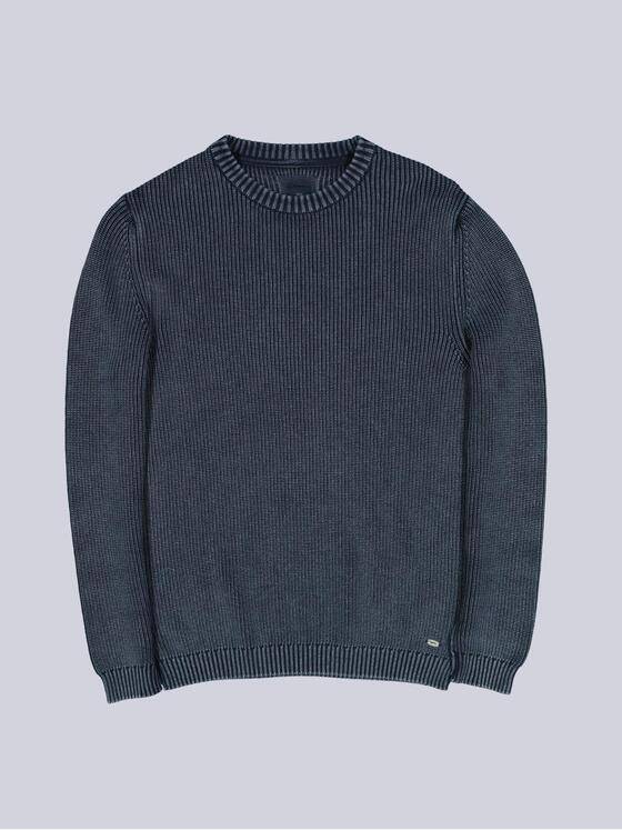 engbers Herren Pulllover strukturiert Saphirblau 39516