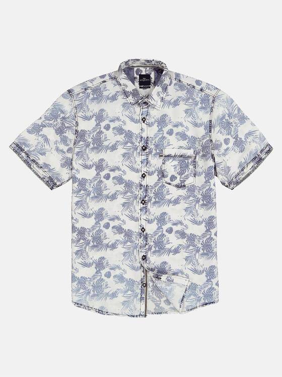 engbers Herren Kurzarm-Hemd regular Blau 34973