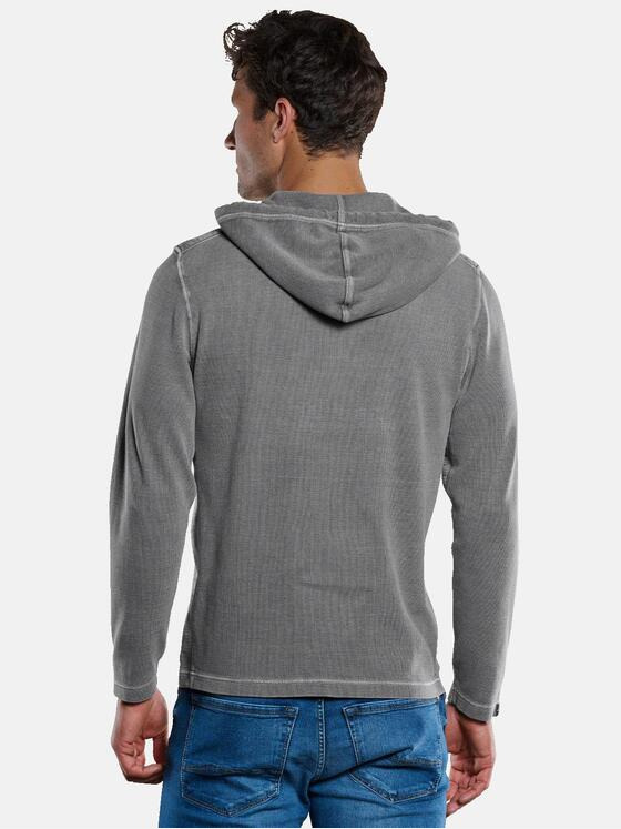 engbers Herren Langarm-Shirt mit Kapuze Grau 33395