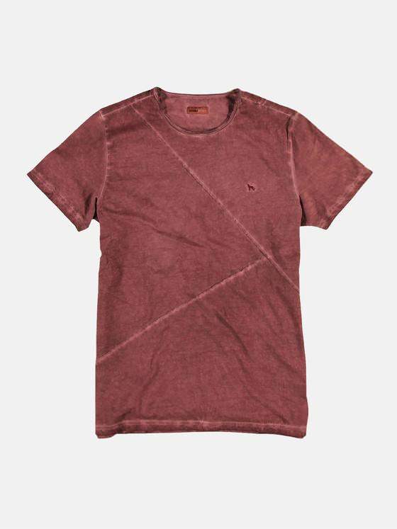 emilio adani Herren Rundhals T-Shirt Rot 23893