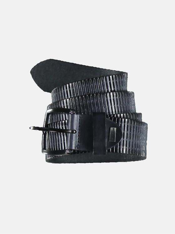 emilio adani Herren Ledergürtel Blau 30691