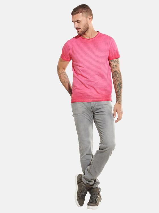 emilio adani Herren T-Shirt rundhals Violett 31725