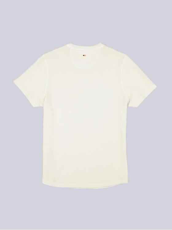 emilio adani Herren T-Shirt uni Weiß 36803
