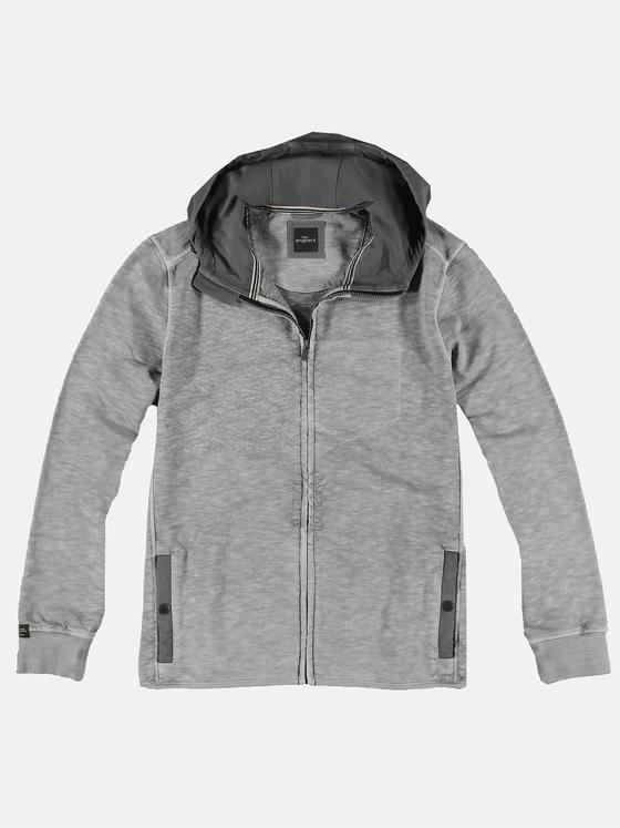 engbers Herren Sweatjacke mit Kapuze Grau 31788