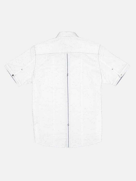 engbers Herren Kurzarm-Hemd gemustert Naturweiss 33254