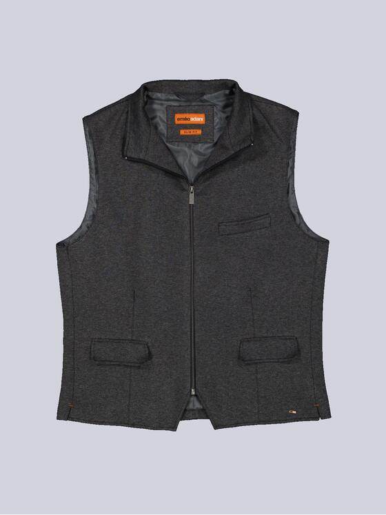 emilio adani Herren Sakko-Weste slim fit Grau 35565