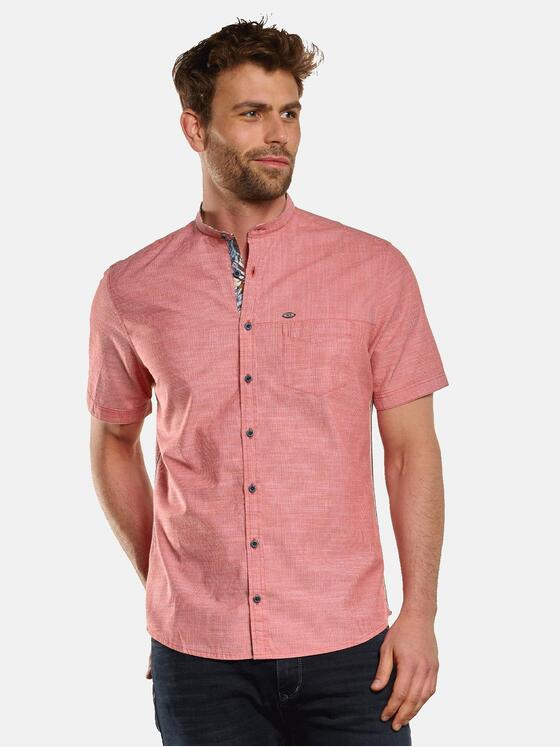 engbers Herren Kurzarm-Hemd uni Rot 33259