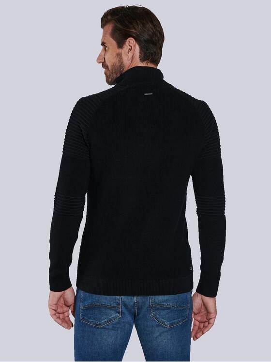 engbers Herren Pullover mit Stehkragen Schwarz 36090