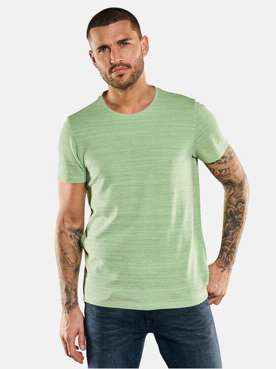 emilio adani Herren Rundhals T-Shirt Grün 31734