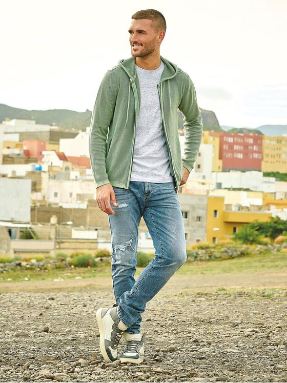emilio adani Herren Strickjacke Grün 34618