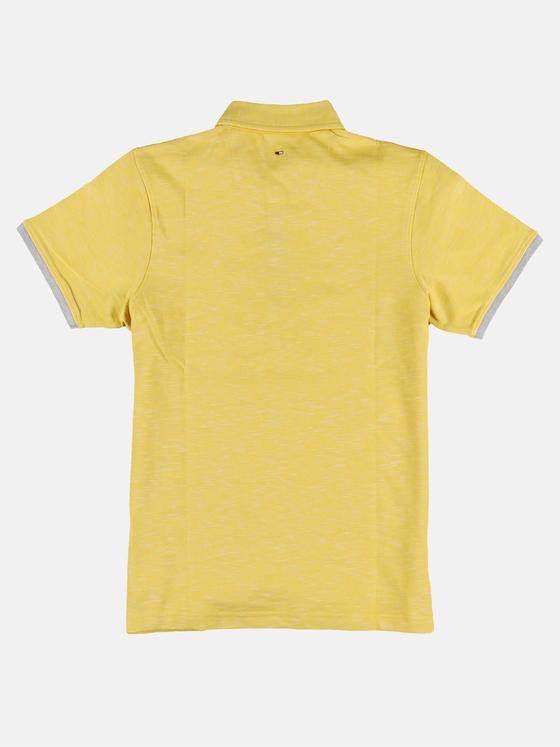emilio adani Herren Poloshirt mit modischem Button Down Kragen Gelb 29248