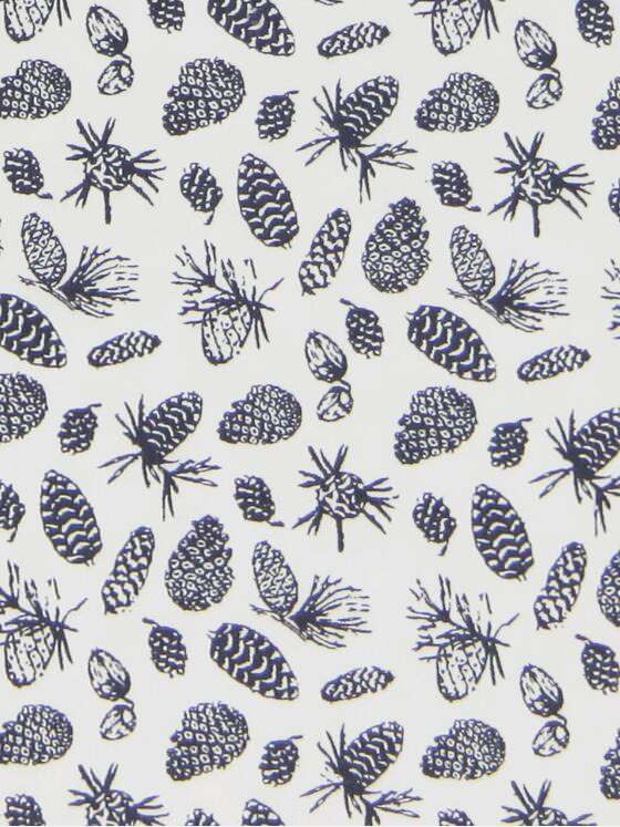 engbers Herren Kurzarm-Hemd gemustert Saphirblau 30781