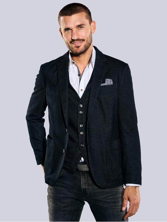 emilio adani Herren Sakko slim fit Schwarz 35263