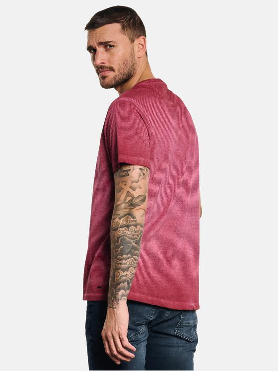 emilio adani Herren T-Shirt gestreift Violett 32763
