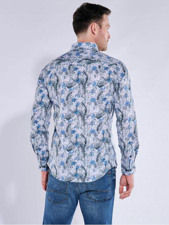 engbers Herren Langarm-Hemd slim fit Royalblau 38289