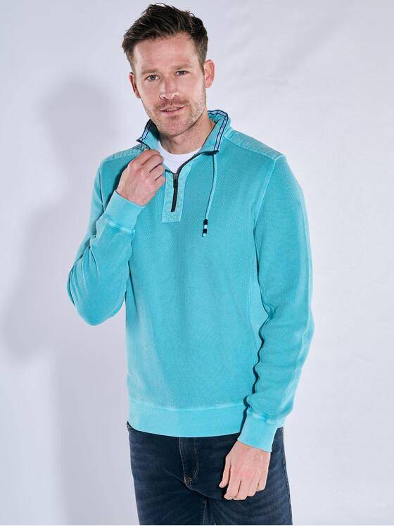 engbers Herren Sweatshirt regular Tuerkis 38308