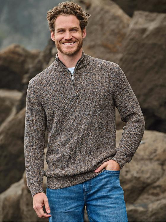 engbers Herren Pullover mit Troyerkragen Mehrfarbig 35551