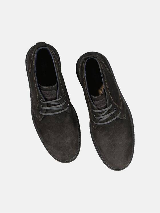 engbers Herren Lederboot mit Strukturprägung Kieselgrau 33605