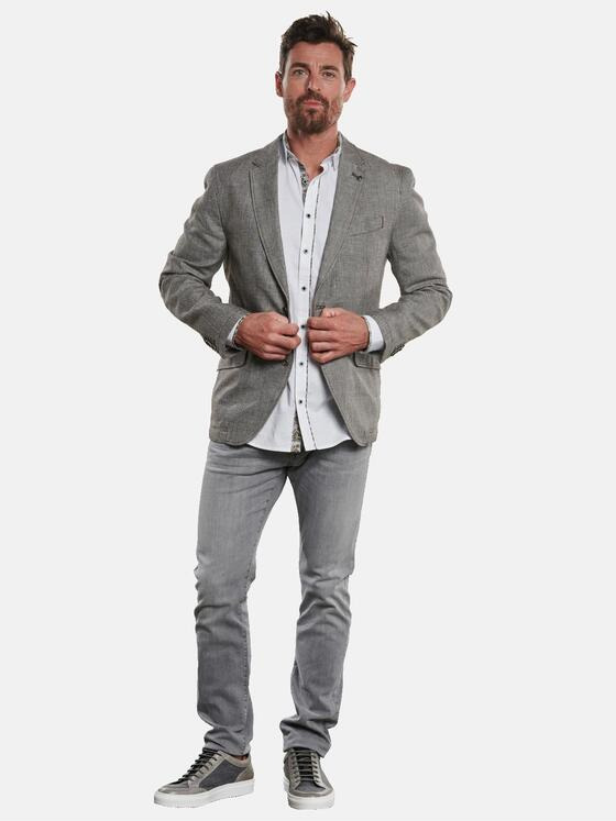engbers Herren Sakko sportiv mit Leinen Braun 32599
