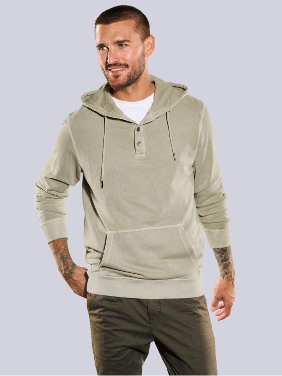 emilio adani Herren Sweatshirt mit Kapuze Beige 35252