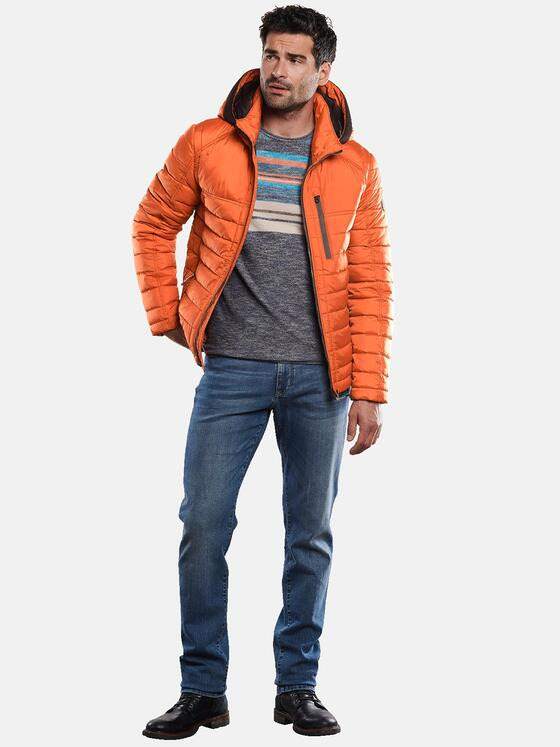 engbers Herren Steppjacke mit leichter Struktur Orange 31909