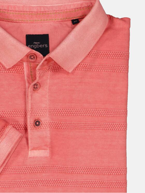 engbers Herren Polo-Shirt strukturiert Rot 36837