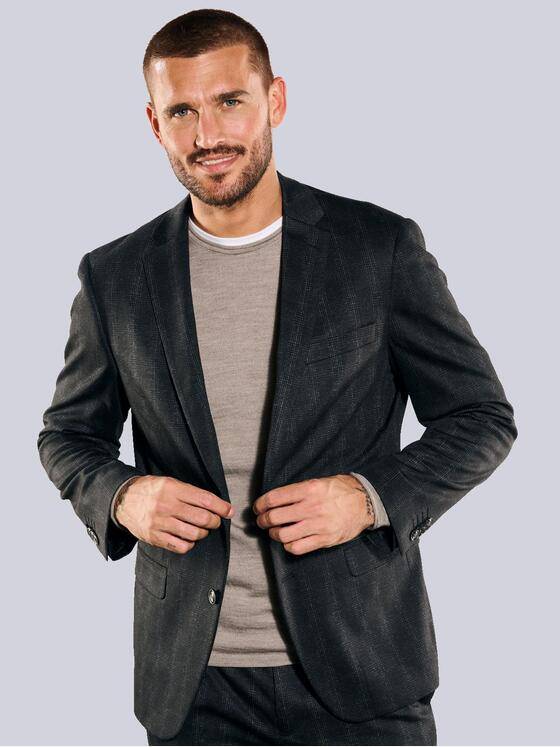 emilio adani Herren Anzug-Sakko slim fit Grau 35386