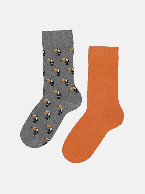 emilio adani Herren Socke im 2er-Set Orange 35980