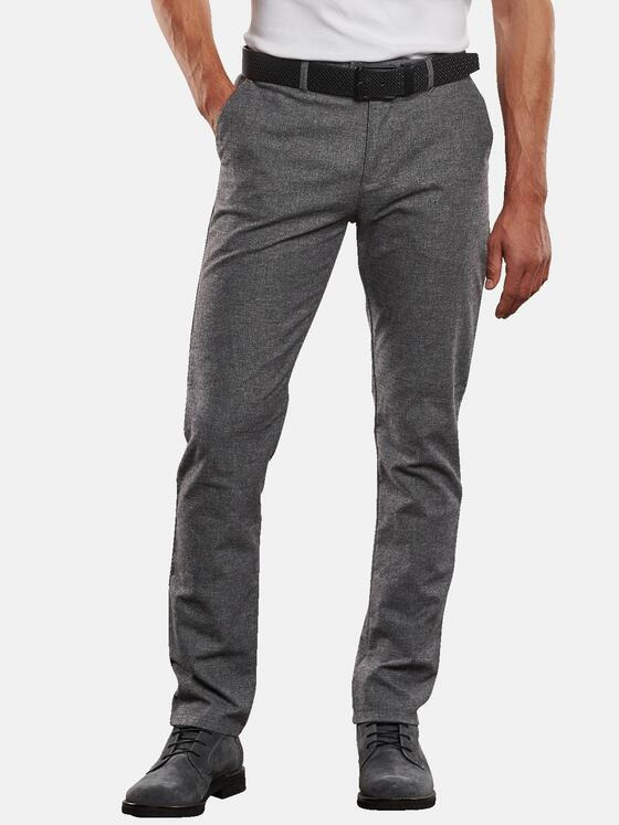 engbers Herren Chino im Woollook Kieselgrau 31931