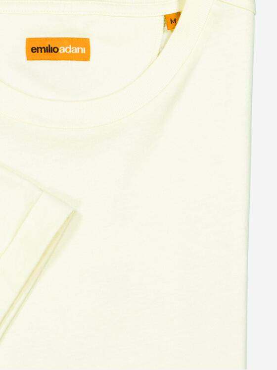 emilio adani Herren T-Shirt uni Beige 36783