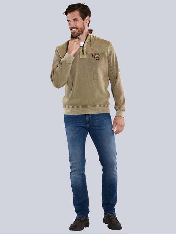 engbers Herren Sweatshirt mit Stehbund Braun 35666