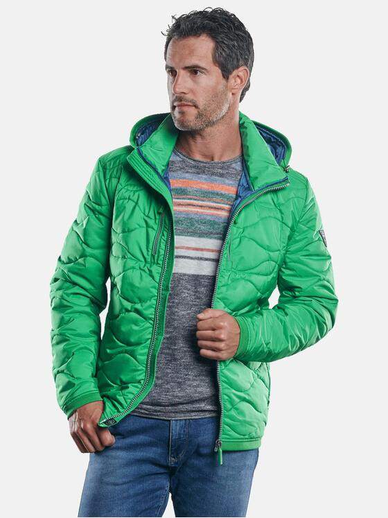 engbers Herren Auffällig gefärbte Steppjacke Grasgruen 30167