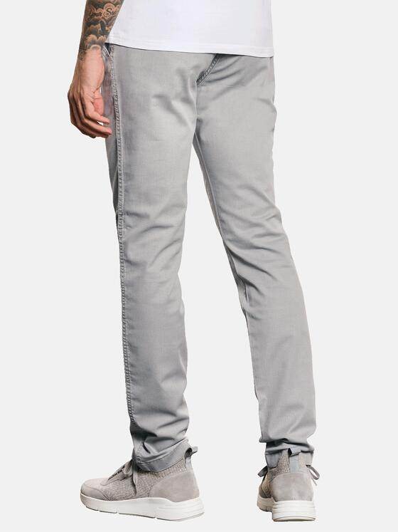 emilio adani Herren Jeans-Chino aus Bio-Baumwolle Grau 32676