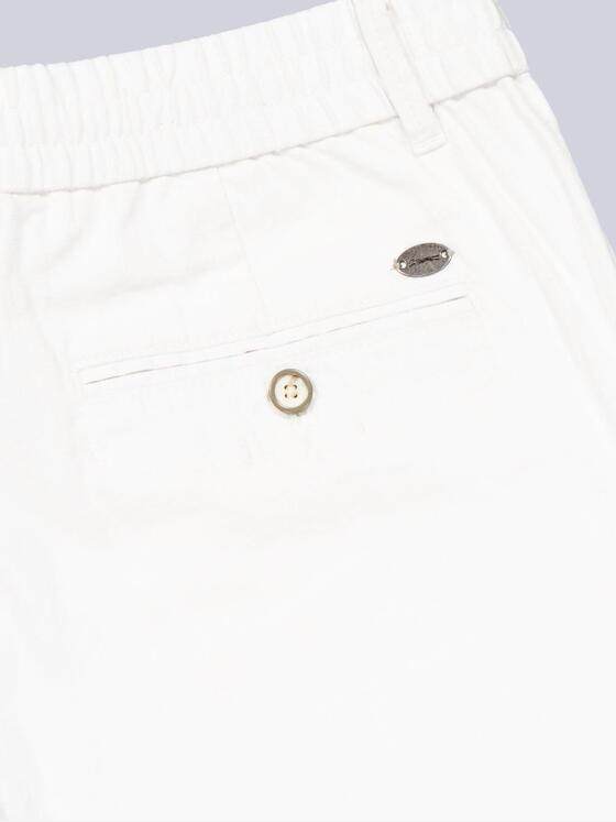 engbers Herren Chino mit Leinenanteil Reinweiss 39014