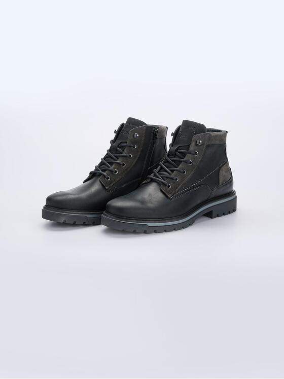 engbers Herren Boots aus Leder Schwarz 37768