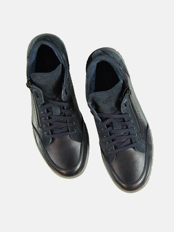 engbers Herren High-Sneaker mit Reißverschluss Saphirblau 31942