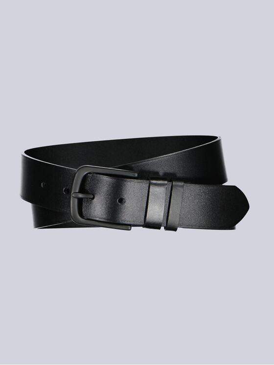 engbers Herren Ledergürtel Basic Schwarz 37345