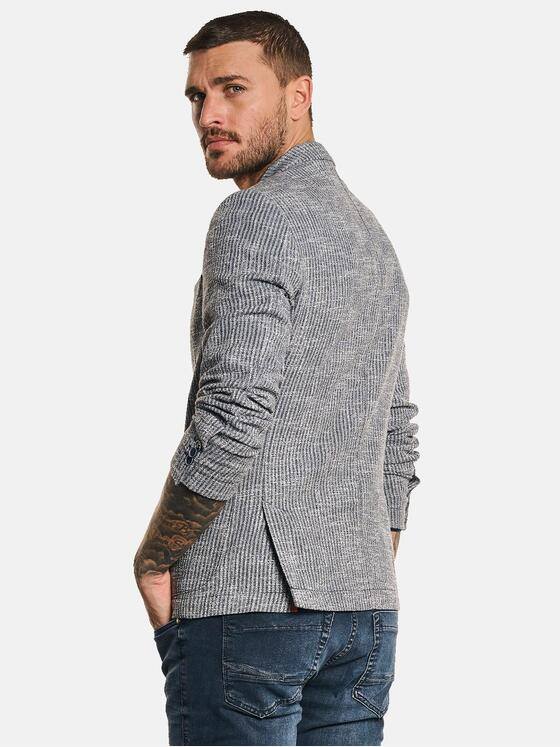 emilio adani Herren Sakko im Streifendesign Blau 32588