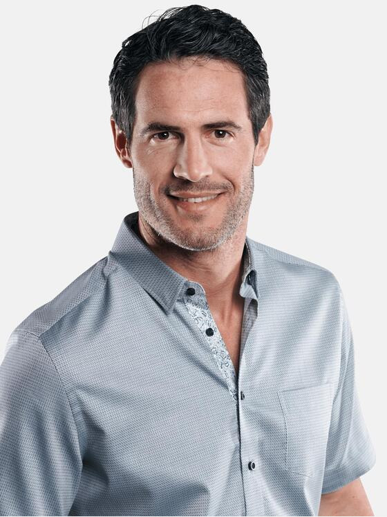 engbers Herren 100% bügelfreies Hemd Saphirblau 29455