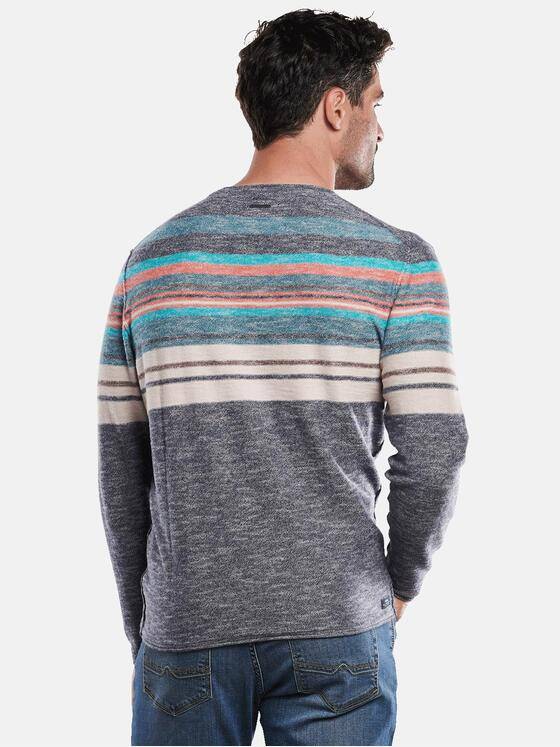 engbers Herren Pullover gestreift Saphirblau 31961