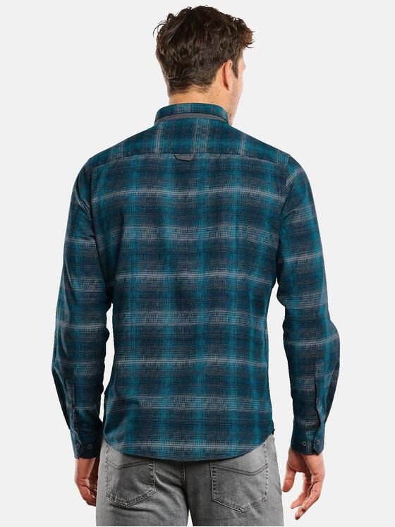 engbers Herren Karohemd Petrolgruen 33656