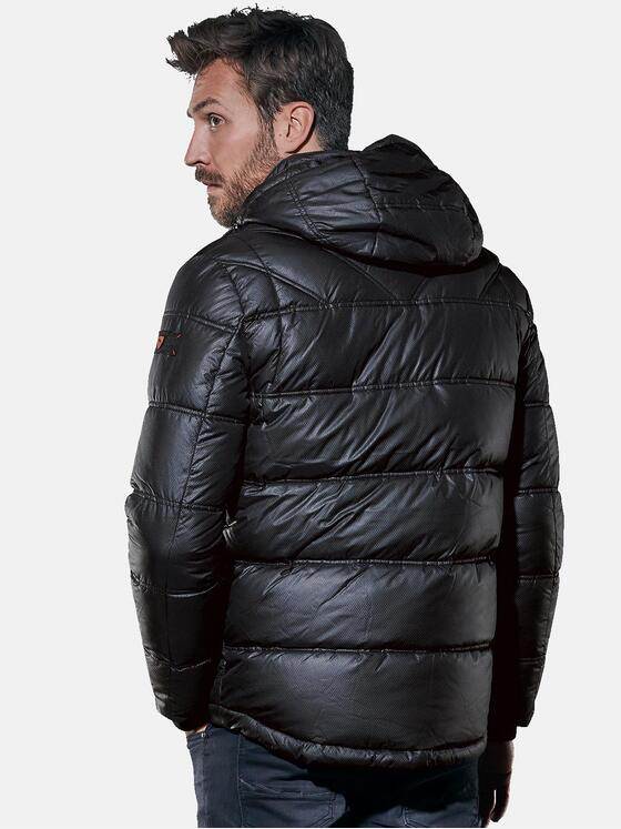 emilio adani Herren kurze Jacke in Golfballoptik Schwarz 30766