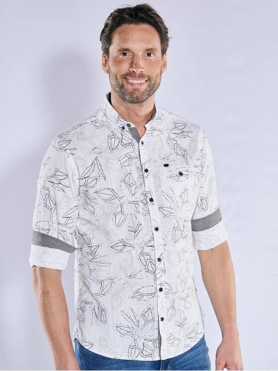 engbers Herren Langarm-Hemd gemustert Hellgruen 38487