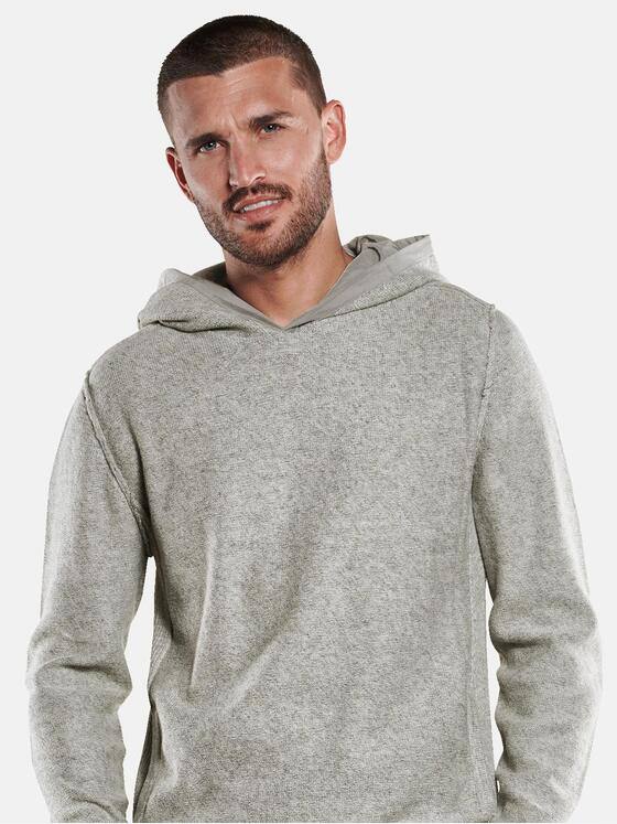 emilio adani Herren Pullover mit Kapuze Beige 33510