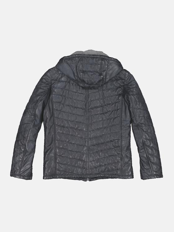 engbers Herren Lederjacke gesteppt Saphirblau 33549