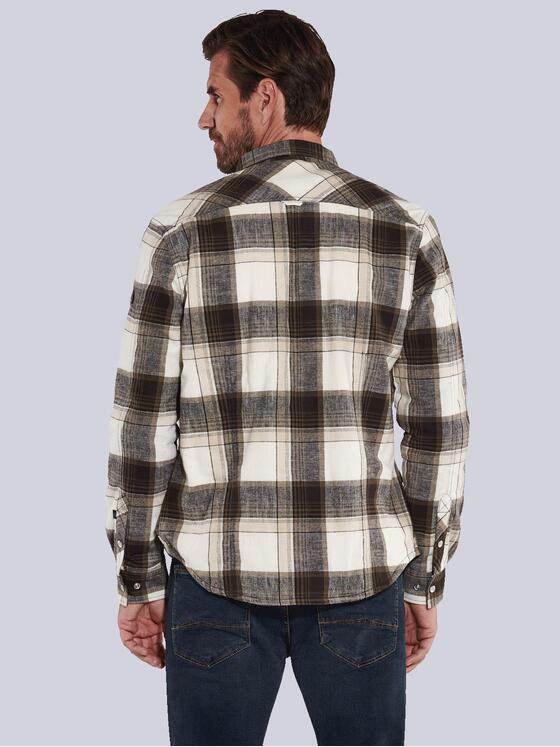 engbers Herren Langarm-Hemd kariert Braun 35476